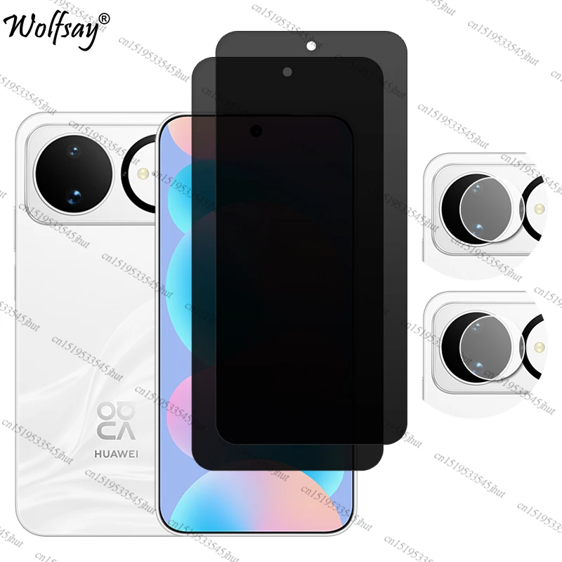 Anti-Spy Tempered Glass Privacy Screen Protector with Camera Protection