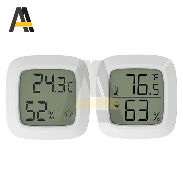 Mini horloge numérique LCD, thermomètre et hygromètre, capteur de  température et d'humidité, pour l'intérieur et l'extérieur, Station météo -  AliExpress