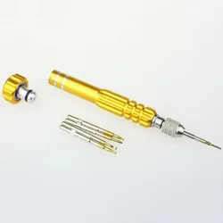 Precision 5-in-1 Watch and Phone Repair Tool Set (Gold)