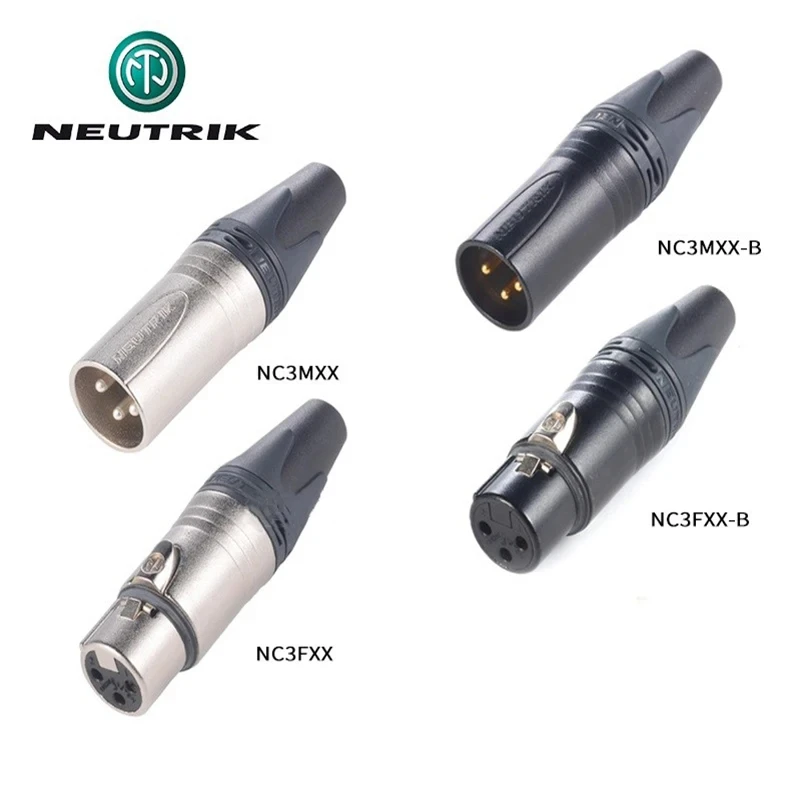 커넥터용 20개/세트 NC3MXX 10개 & NC3FXX 10개(남성 및 여성) 3핀 XLR 커넥터 세트