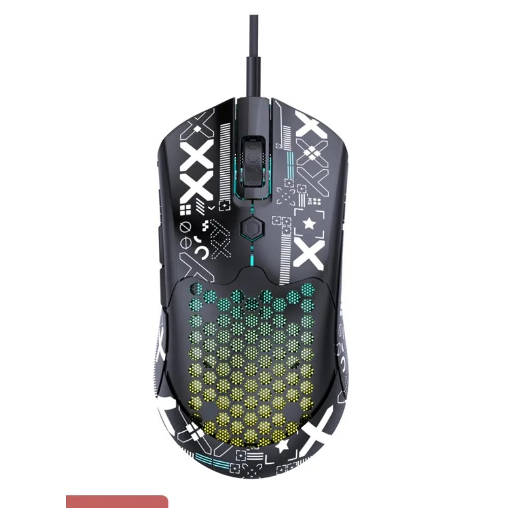 Легкая проводная мышь FreeWolf M5, игровая эргономичная оптическая мышь PAW3325, регулируемая, 12000DPI, для офиса и путешествий