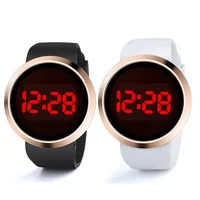 Men and Women LED Alloy Wristbands Electronic Watch Fashion Touch Screen Digital Watch Bracelet Birthday Gift Wrist Watch Electr 2