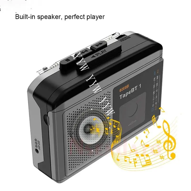 

Ezcap244 FM AM SW LW портативная Лента Радио BT 1 Bluetooth кассета плеер конвертер с динамиком микрофоном для наушников