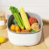 Vegetable And Fruit Washing Machine Food Ultrasonic Washing Bucket Large Capacity Food Grains Purifie -appliance Fruit washer 2