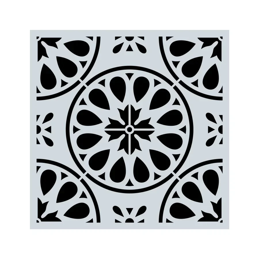 Decorative Mandala Stencil Spray Painting Template - Durable, Washable DIY Window & Wall Decor Tool