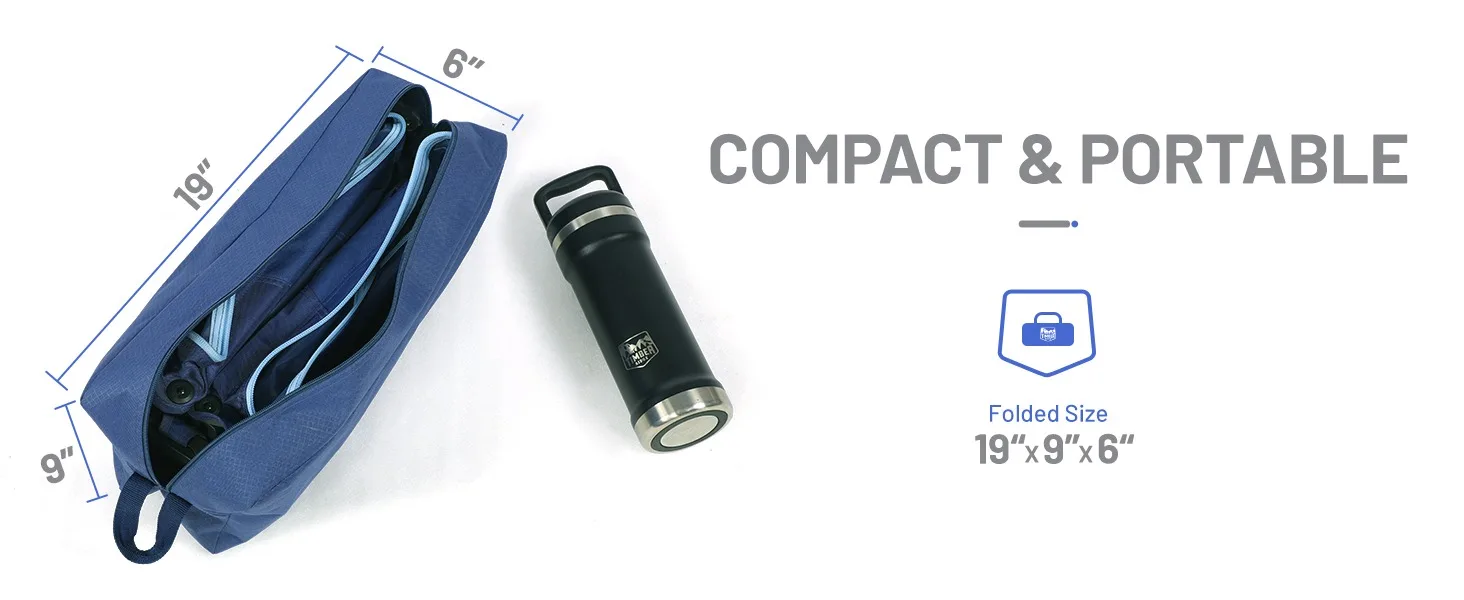 CAMA DE CAMPING PLEGABLE COMPACTA Y PORTÁTIL