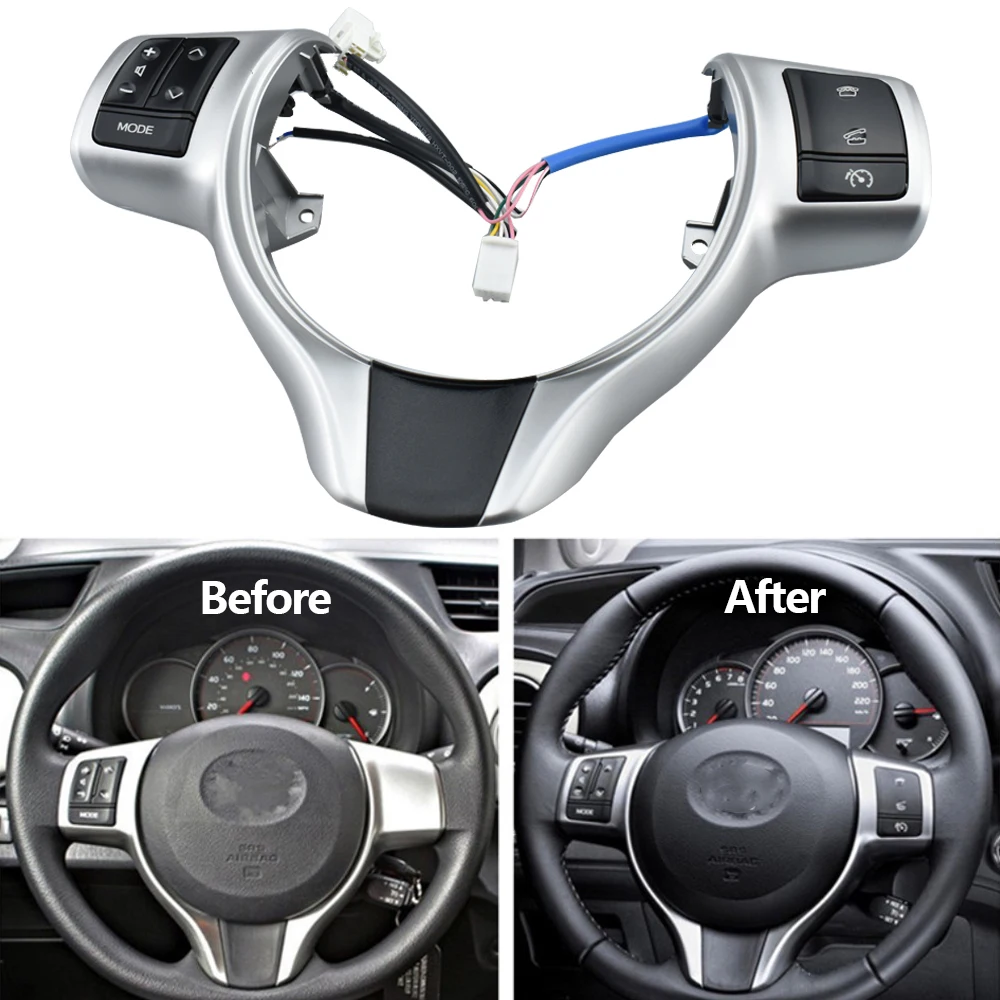 MultifunctionalSteeringWheelForToyotaVitzYarisButtonsBluetoothPhoneForToyotaYaris