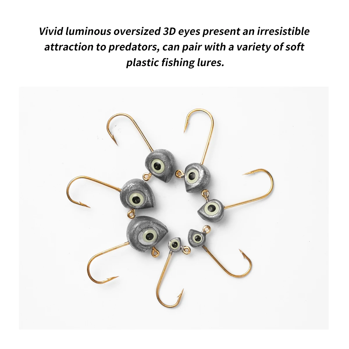 خطاف صيد السمك لـ Ajing خطافات رأس تهزهز خطافات صيد دودة ناعمة 10 قطعة/الوحدة خطاف صيد السمك أدوات صيد الأسماك