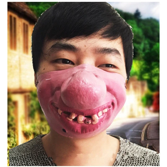 Set Maschera Halloween Naso E Orecchie Di Maiale - Divertente Per Feste E Bambini - Foto 8