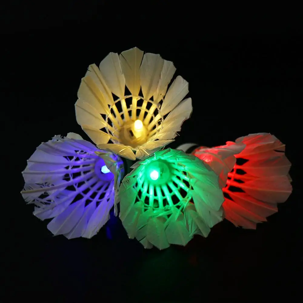 

Luminous LED Badminton Lighting Balls Foam Head Lighting Badminton Glowing Dark Night Luminous Shuttlecock Outdoor Sports