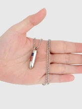  Urns Pendant Casket Funeral Cremation Urn Necklace Hold Ashes Souvenirs The Stars And The Stripes Stainless Steel Gift Custom 