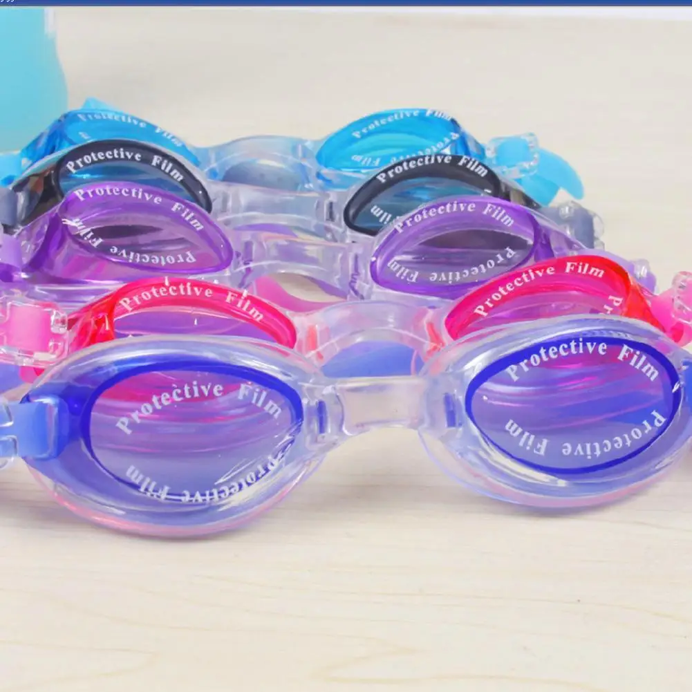 Boys Girls Swimming Goggles Hd Waterproof Anti Fog Swim Glasses With Earplugs Swim Eyewear (random Color)