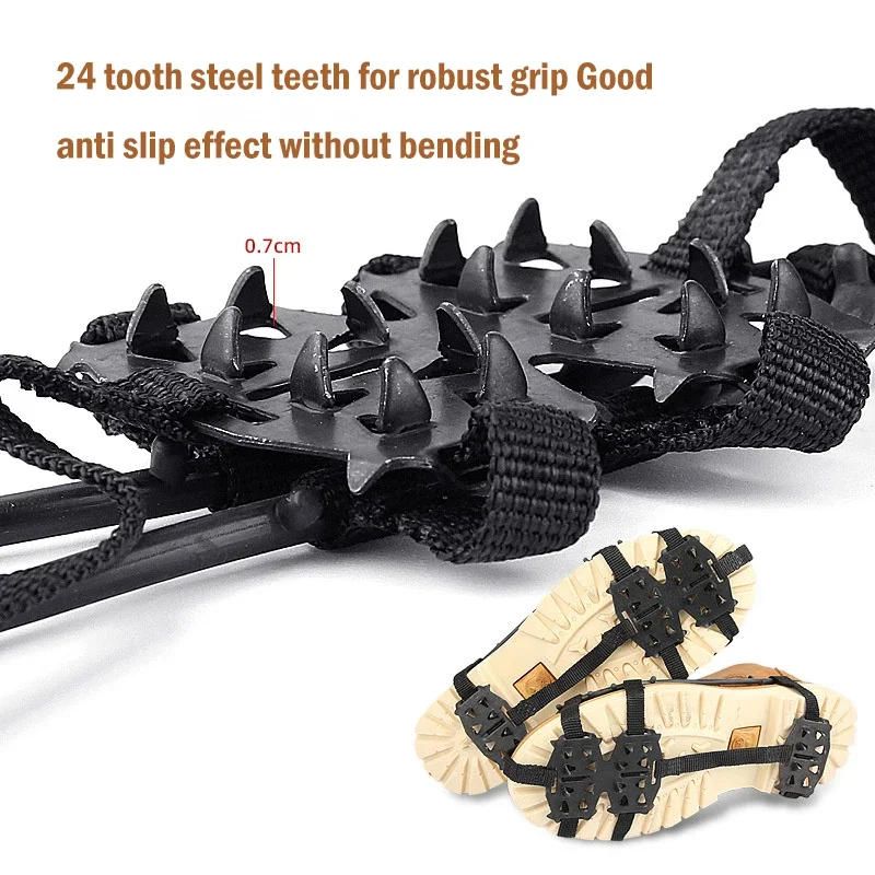 Fenteer Schuhspikes 7-Stollen - Steigeisen Für Eis Und Schnee Für Erwachsene