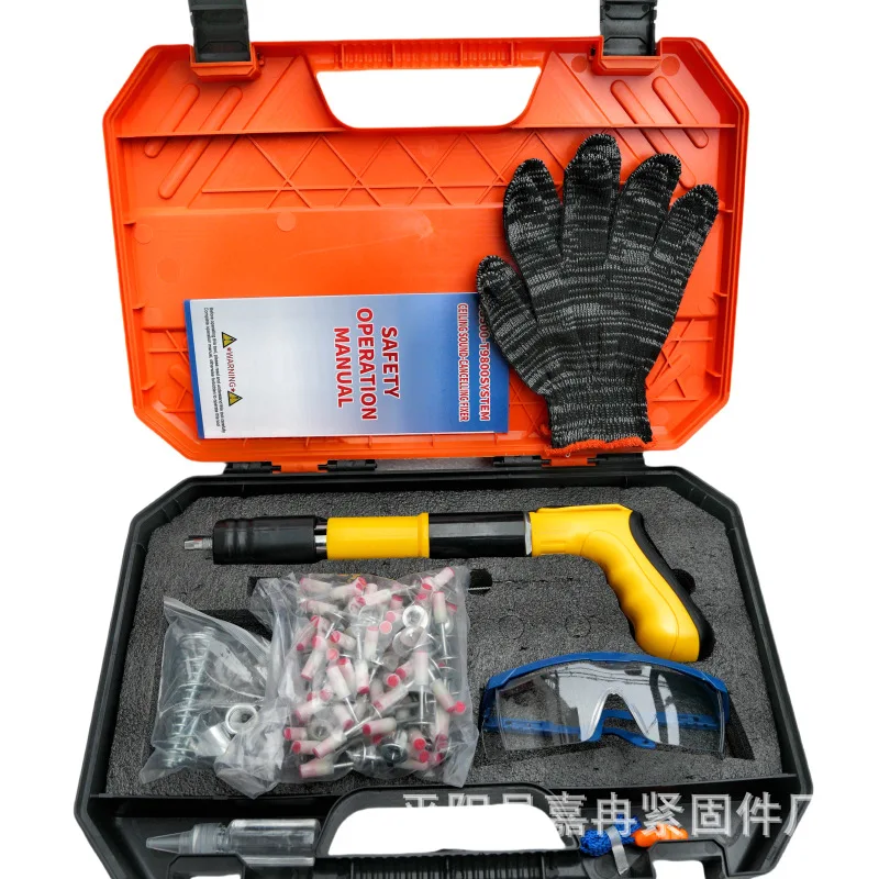 Manual Steel Nail Gun Versatile for Concrete Walls Ceiling Installation Woodwork