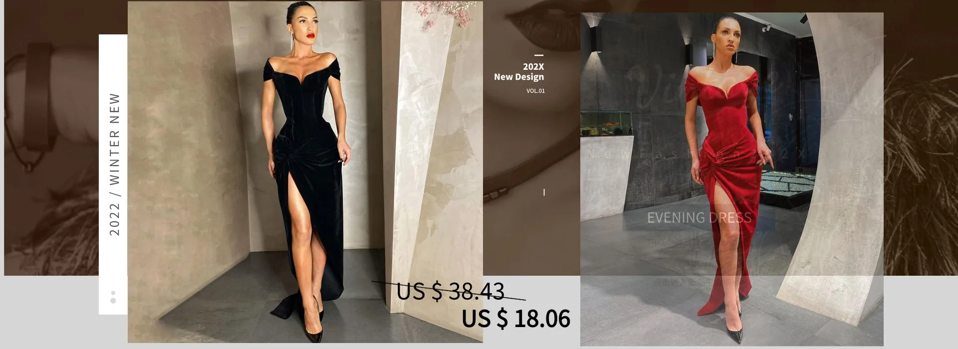 Zoctuo Women Off Shoulder Velvet Corset Maxi Dress 2021 Autumn Winter  Side Slit Bodycon Party Elegant Evening Festival Clothing bridesmaid dresses