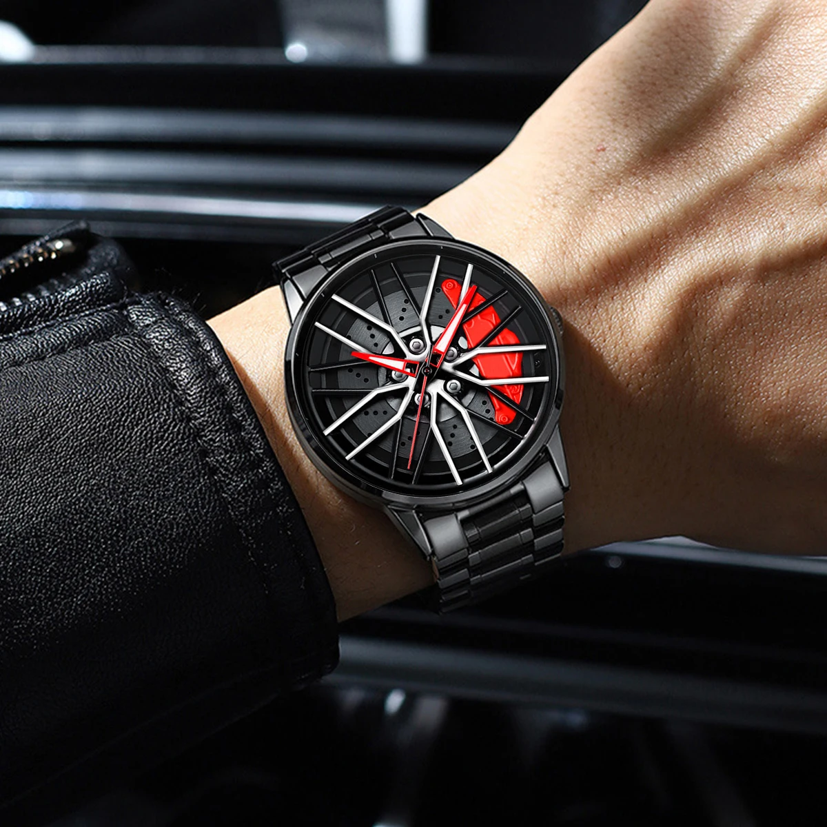 1 قطعة ساعة رجالي موضة حزام الفولاذ المقاوم للصدأ...