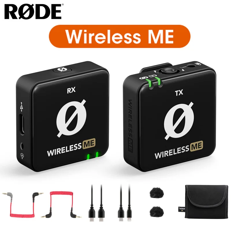 

Беспроводной мини-микрофон RODE Wireless ME, портативный петличный микрофон с поддержкой умного усиления и передачей 100 м для телефона/камеры