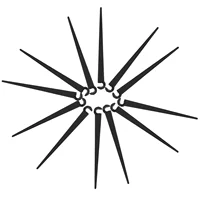 50 Pcs Hose Ground Pole Irrigation Bracket Plastic Pegs Pile Insert Rod System Parts Fixed Garden Support Stakes 2