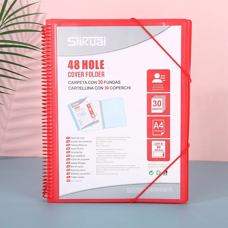 

A4 20PCS/Lot Pocket Folder Wallet Bag Documents Organizer File Pouch Bill Folder Document Folders Organizer School Office Binder