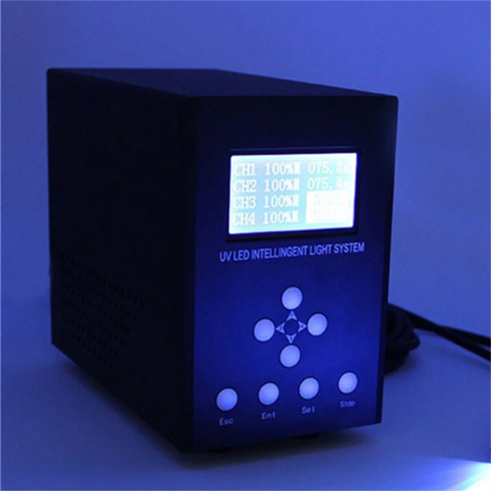 365nm LED point light source curing host machine UV shadowless adhesive irradiation machine glue point curing system controller
