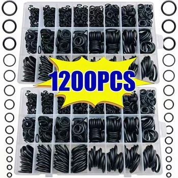 1200 nitrile rubber O-ring kit, 24 sizes, synthetic rubber gasket combination, suitable for high-pressure cleaning machines 1