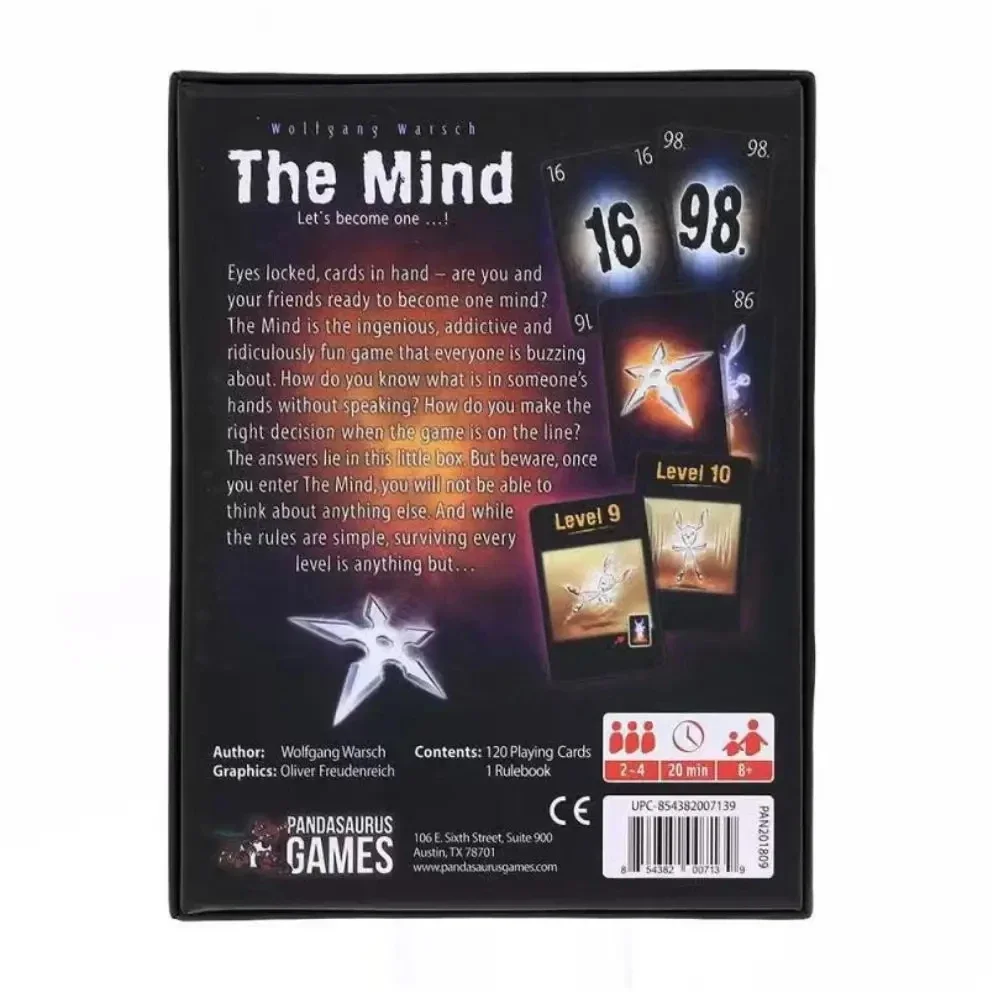 NUOVO Gioco di Carte The Mind, Gioco da Tavolo per Feste, Esperienza di Gioco di Squadra Interattiva - immagine 4