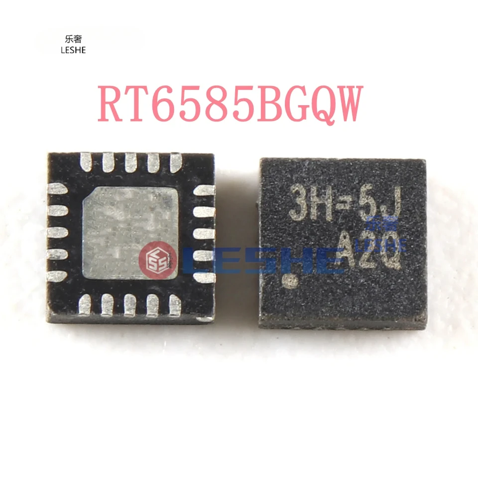 3 Pezzi Circuito Integrato RT6585BGQW (RT6585B, RT6585BG) WQFN-20L 3x3 - Componenti Elettronici