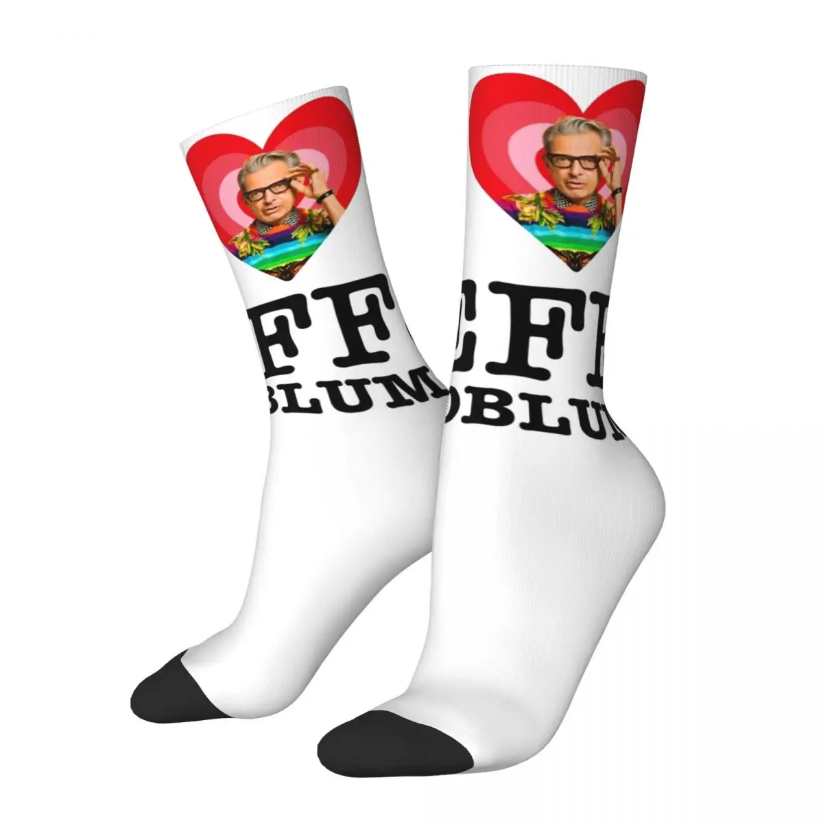 

I Heart Jeff Goldblum дизайнерские носки Merch для мужчин дышащие носки