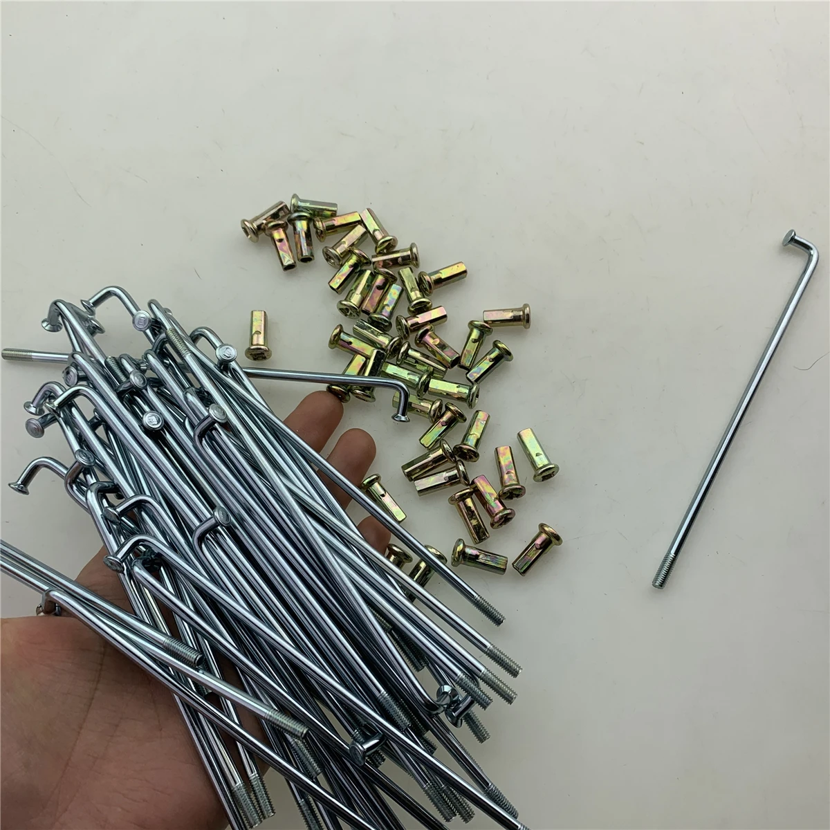 Off-road Motorcycle Front Rear Drum Disc Brake Steel Wire Spokes Car Bars For GN125 GN250 Jialing GS125 GY dirt bike wheel spoke