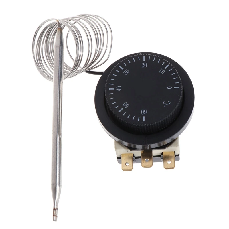 

Прочный 250 В/380 В 16 А 0-60 ℃ переключатель контроля температуры переключатель контроллера датчик капиллярный термостат