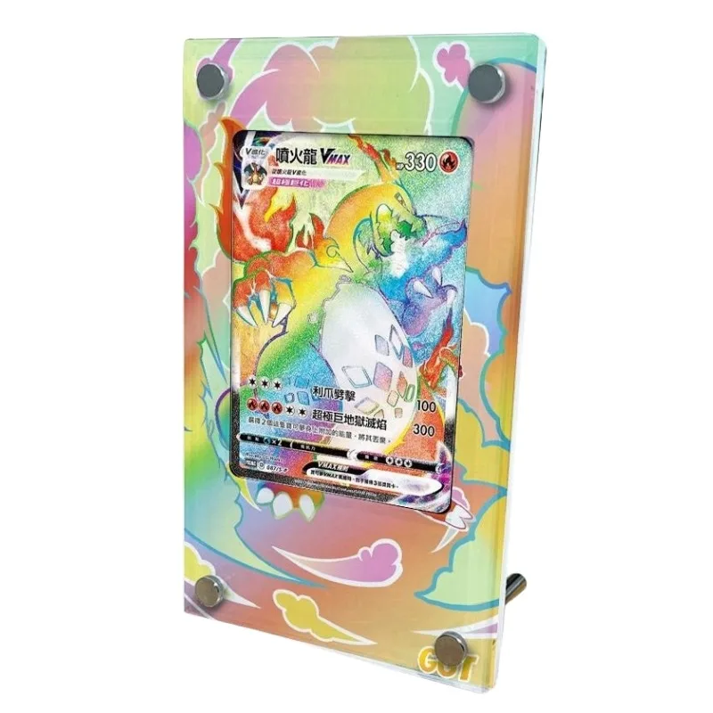 

Pokémon Charizard VMAX Animation Characters GGT Extended Painting Card Brick Anime Classics Game Collection Display Stand