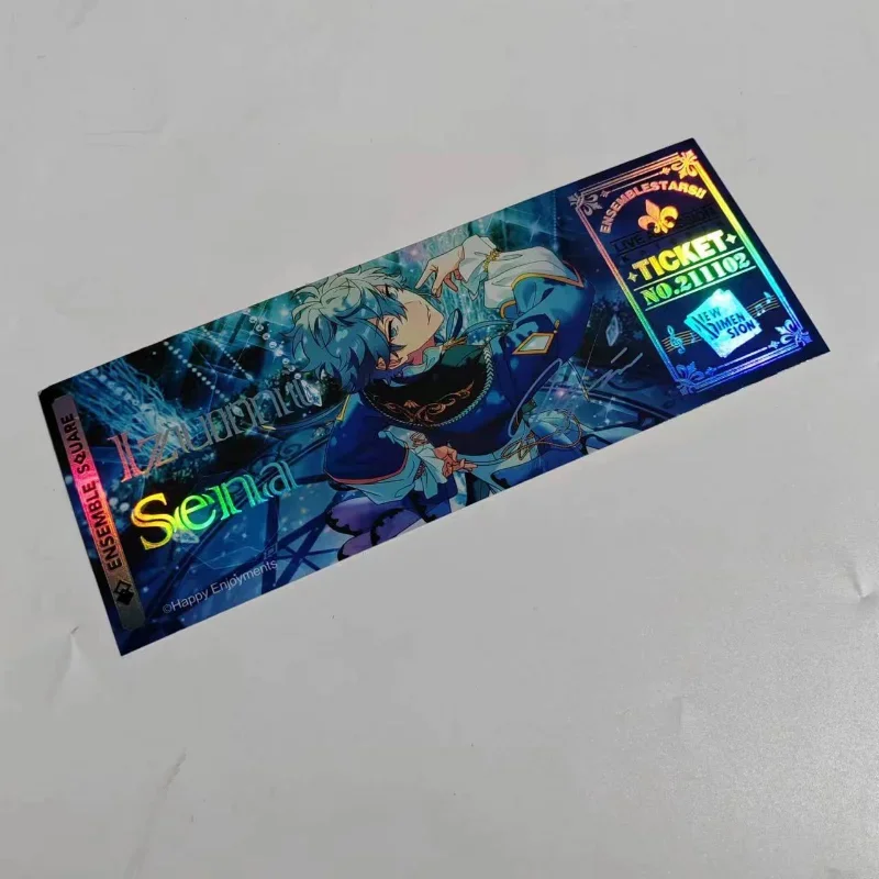 Anime Ensemble Stars Cosplay Double-sided Laser Ticket Photo Cards