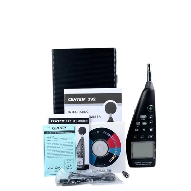 CENTER-392 Integrating Sound Level Meter Complies with IEC 61672-1 Class 2 Standard Back-lit Display - AliExpress