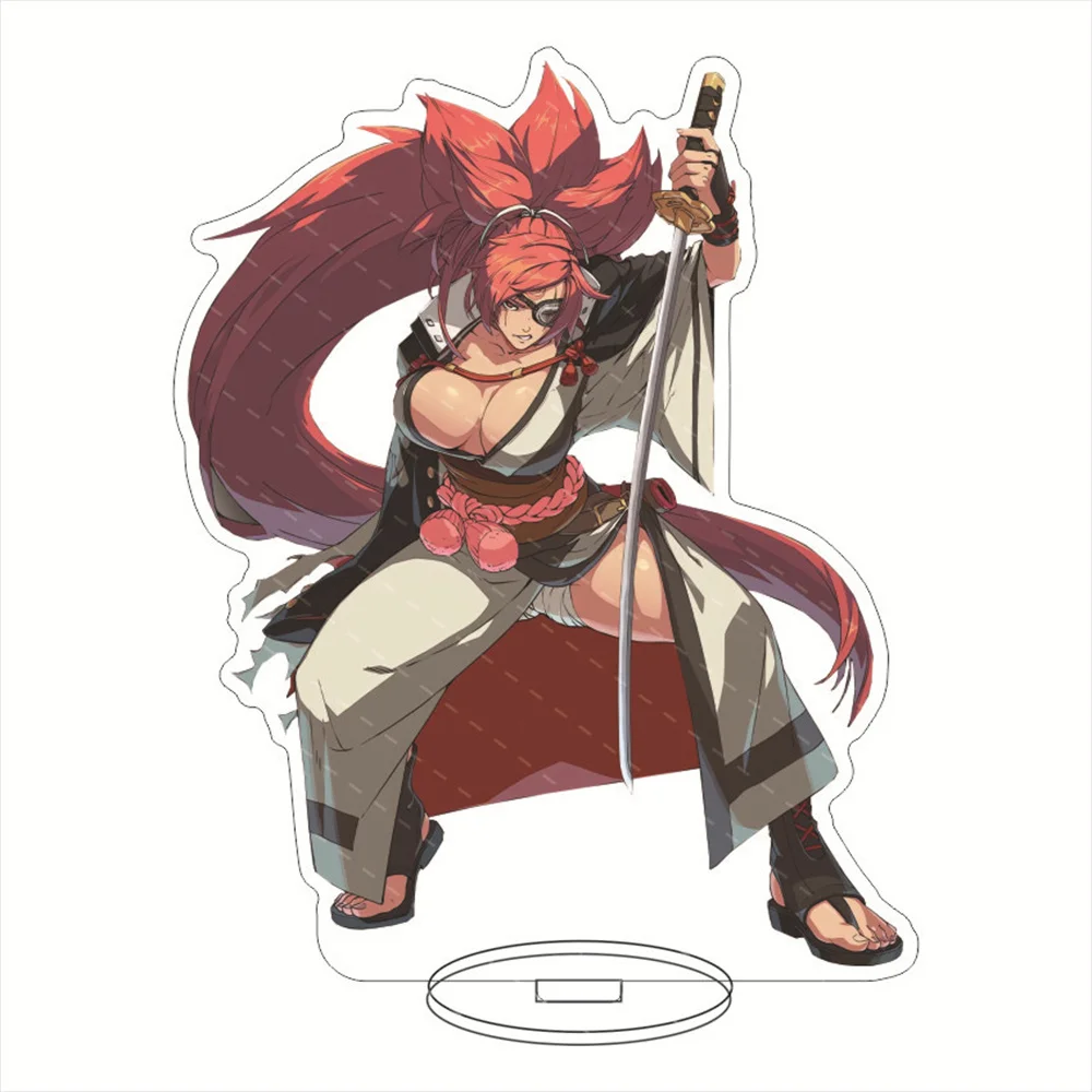 Anime-Fans-Geschenke Guilty Gear HD-Figur Bridget Baiken Faust Acryl Stehendes Schild Happy Chaos Charaktermodell Schreibtischdekoration 15 cm – Detail 12