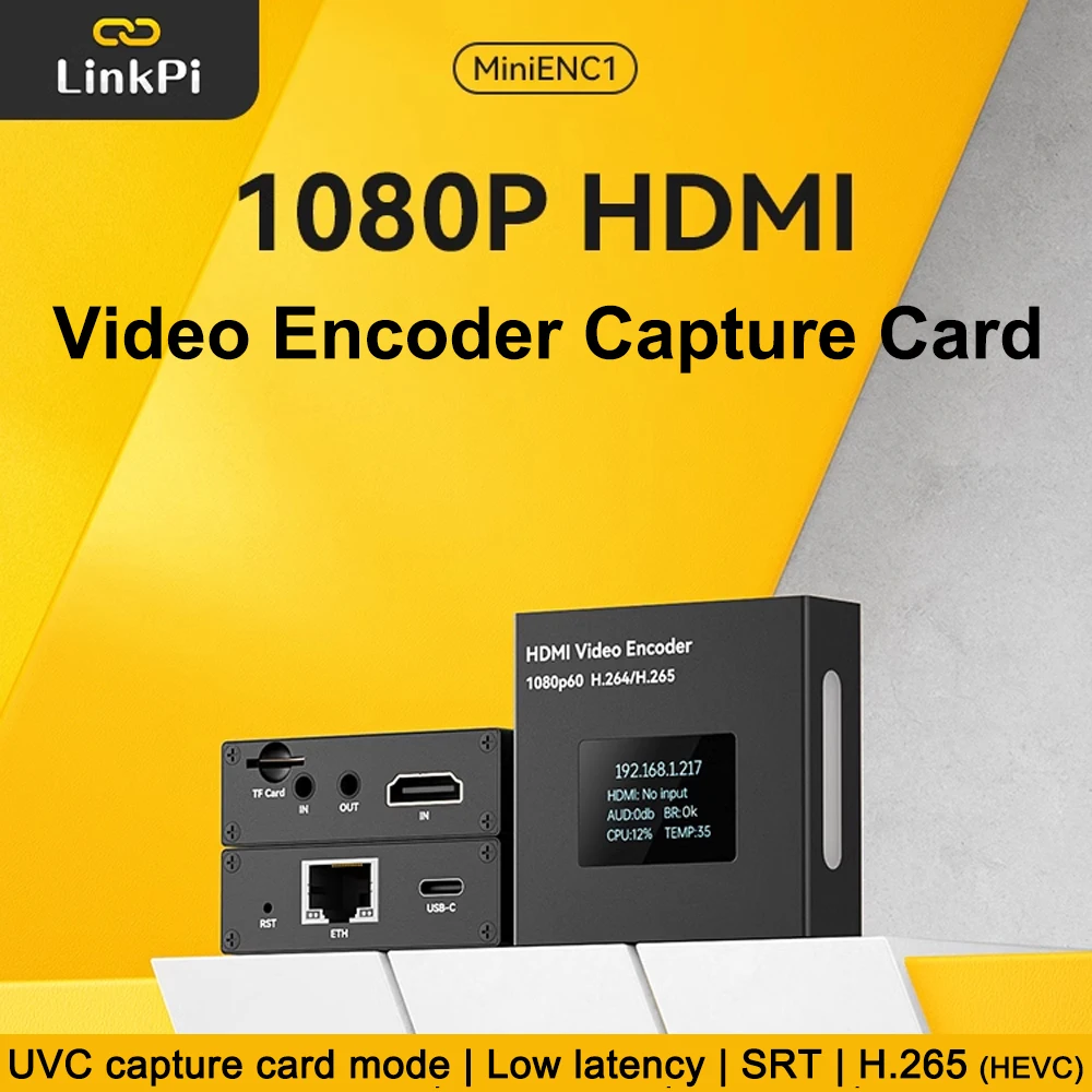 HDMI Encoder Link Pi MiniENC1 Portable Streaming HD 1080P60