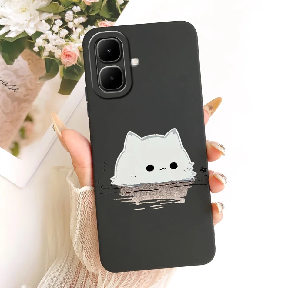 Cute Cat & Flower Butterfly Cartoon Shockproof Soft Silicone Phone Case