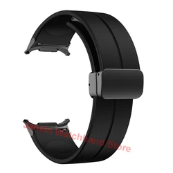 Magnetic Silicone Sport Band Replacement Strap for Watch Ultra 47mm (Black-Black)