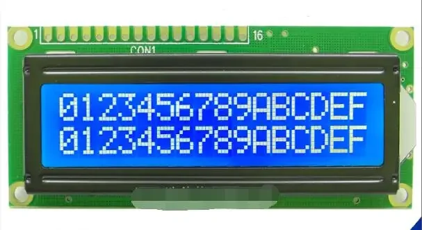 

Фотографический экран А, фотографический фон с белыми словами LCD1602, точечная матрица, ЖК-дисплей, параллельный порт, промышленный Размер 16x2