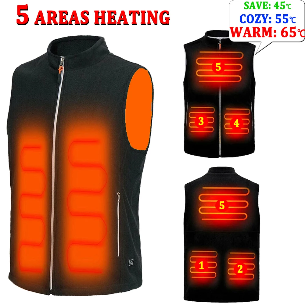 HeatedvestsWinteroutdoorfishingUSBThermostatic5areaheating