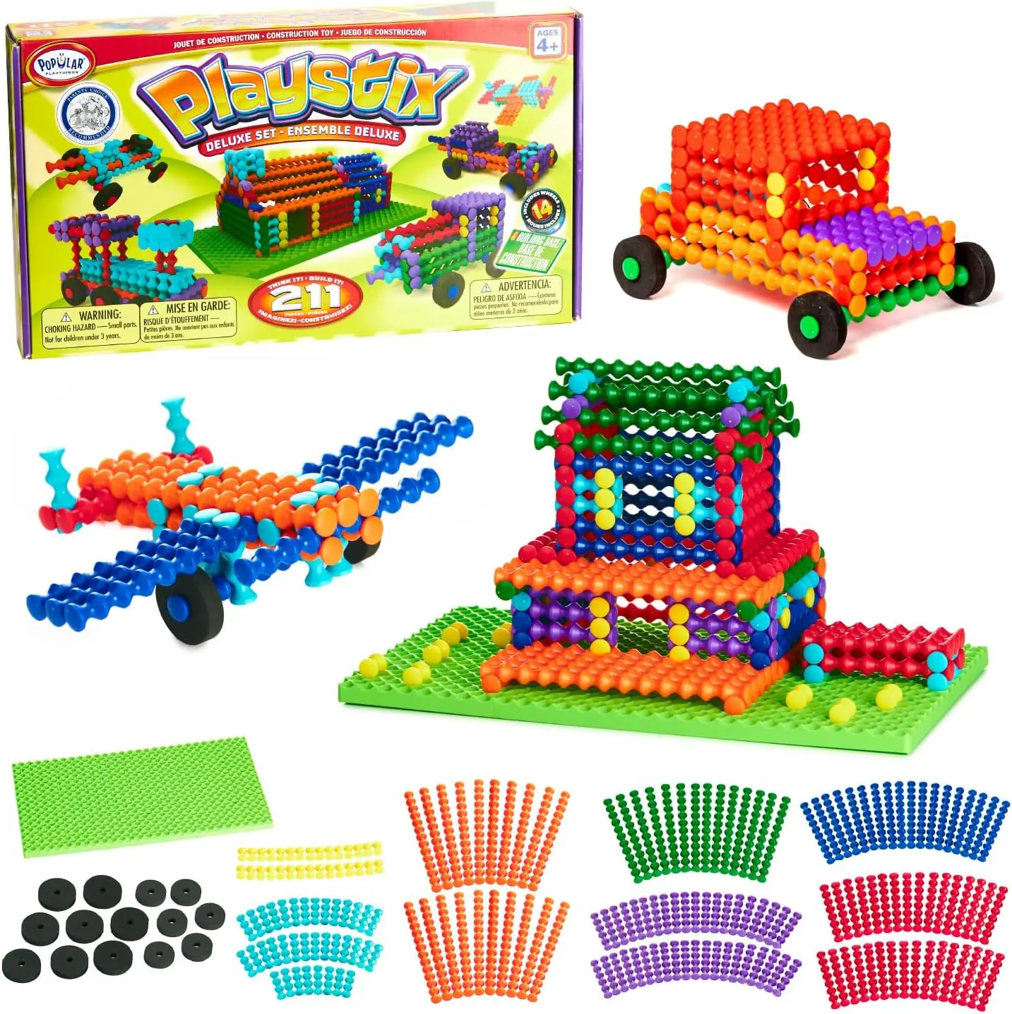 stem solid rectangular building blocks from our small... 211-Piece STEM Building Blocks Set for Creative Play and Learning Fun ...