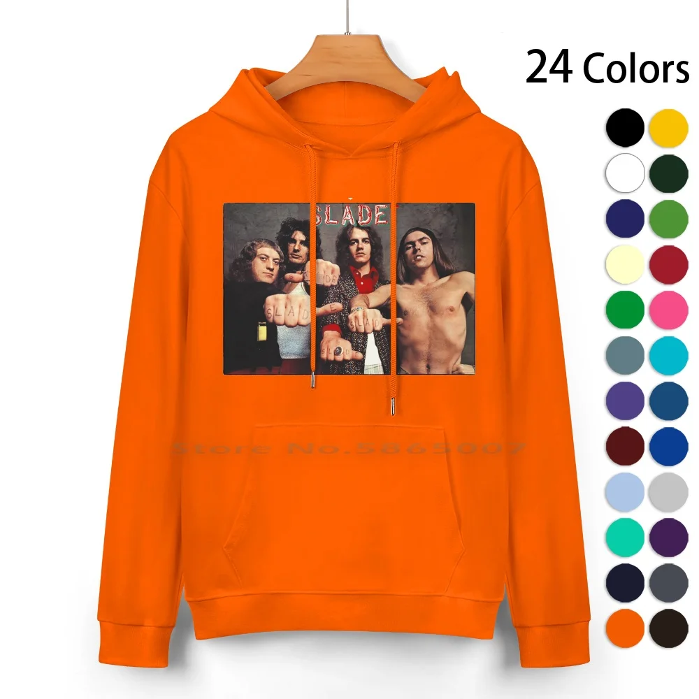 

Slade Pure Cotton Hoodie Sweater 24 Colors Slade Noddy Holder Merry Xmas Dave Hill On Feel The Noize Mama Weer All Crazee Now