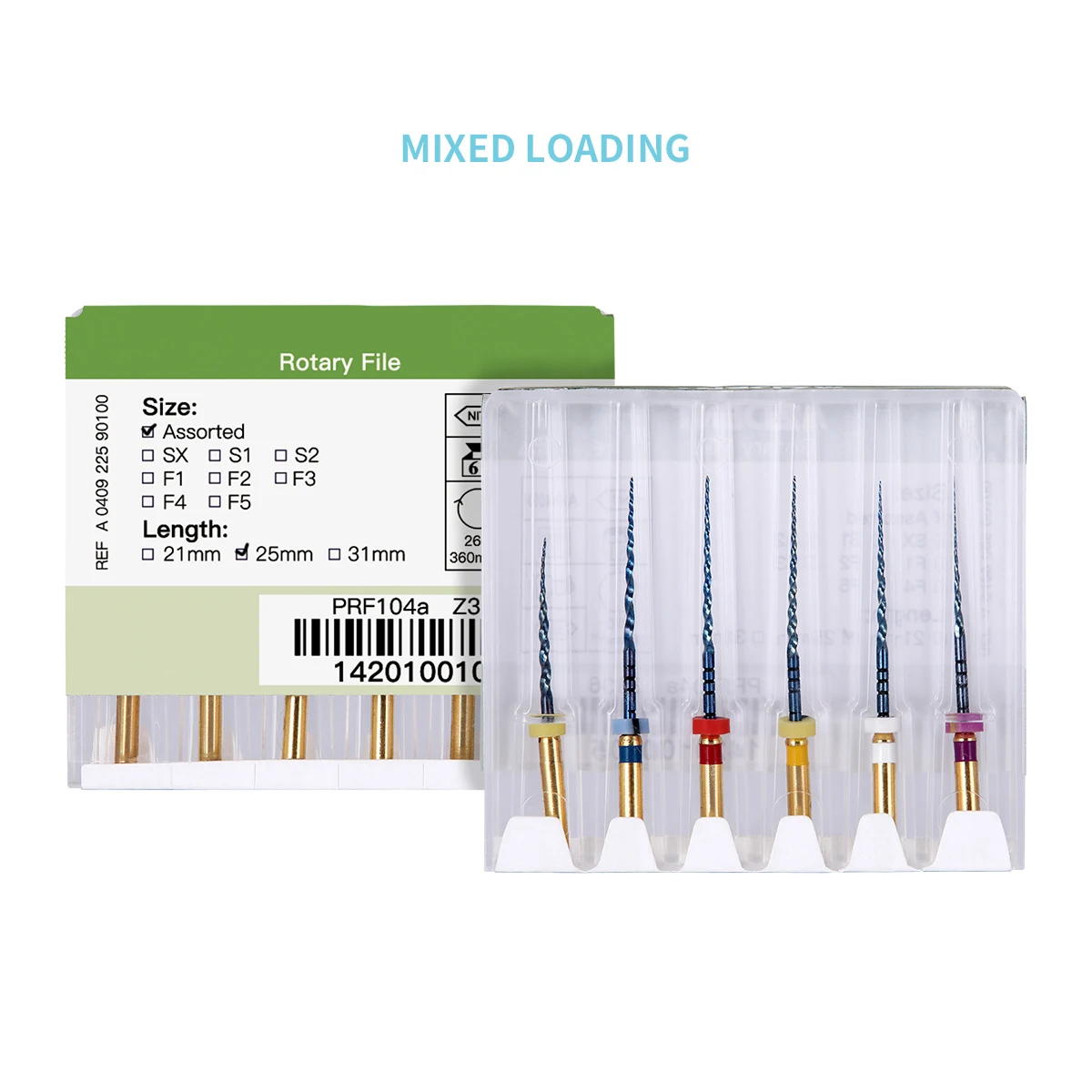 Azdent 6pcs/Pack 25mm SX Dental Files Root Canal Use Rotary Heat Activated  Endodontic Files Rotating File Dentistry Instruments 4