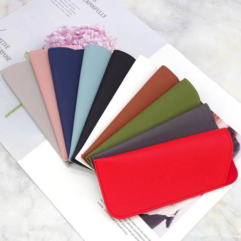 Premium PU Leather Glasses Pouch - Stylish Protective Cover