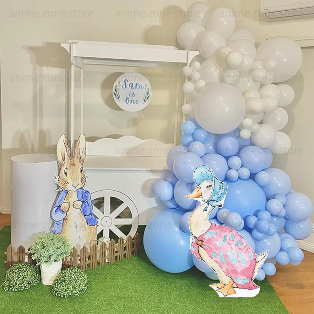 Blue Rabbit Party Cutout Board 18/36inch Pink Rabbits Duck