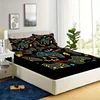 Games Print Fitted Sheet Set Soft Comfortable Breathable Bedding Set For Bedroom Guest Room (1* Fitted Sheet + 1/2*Pillowcases) 4