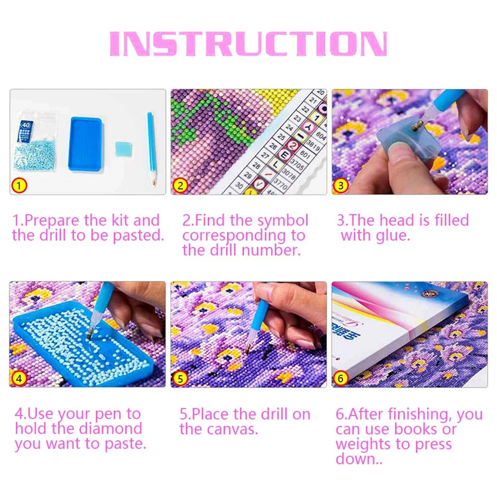 DIY Crafts Sewing Embroidery Tools 5D Resin Picture Glue Pen Clay Diamond Plate Sets DIY Rhinestone Painting Tools