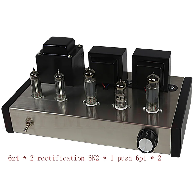 

AIYIMA SMSL 6N2 Push 6N1N 6P1 6Z4 Rectifying Vacuum Tube Amplifier 4W 2.0 Class A Single ended Manual Power Amplifier Audio