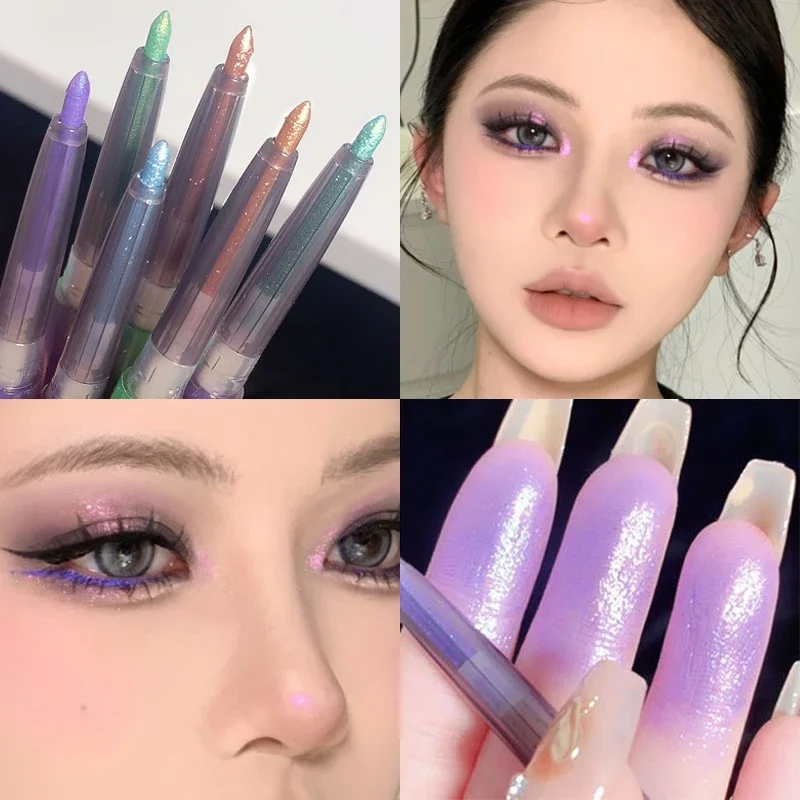 

Shiny Pearlescent Eyeliner Pencil Green Gold Purple Glitter Eyeshadow Lying Silkworm Pen Waterproof Beauty Cosmetic Women Makeup