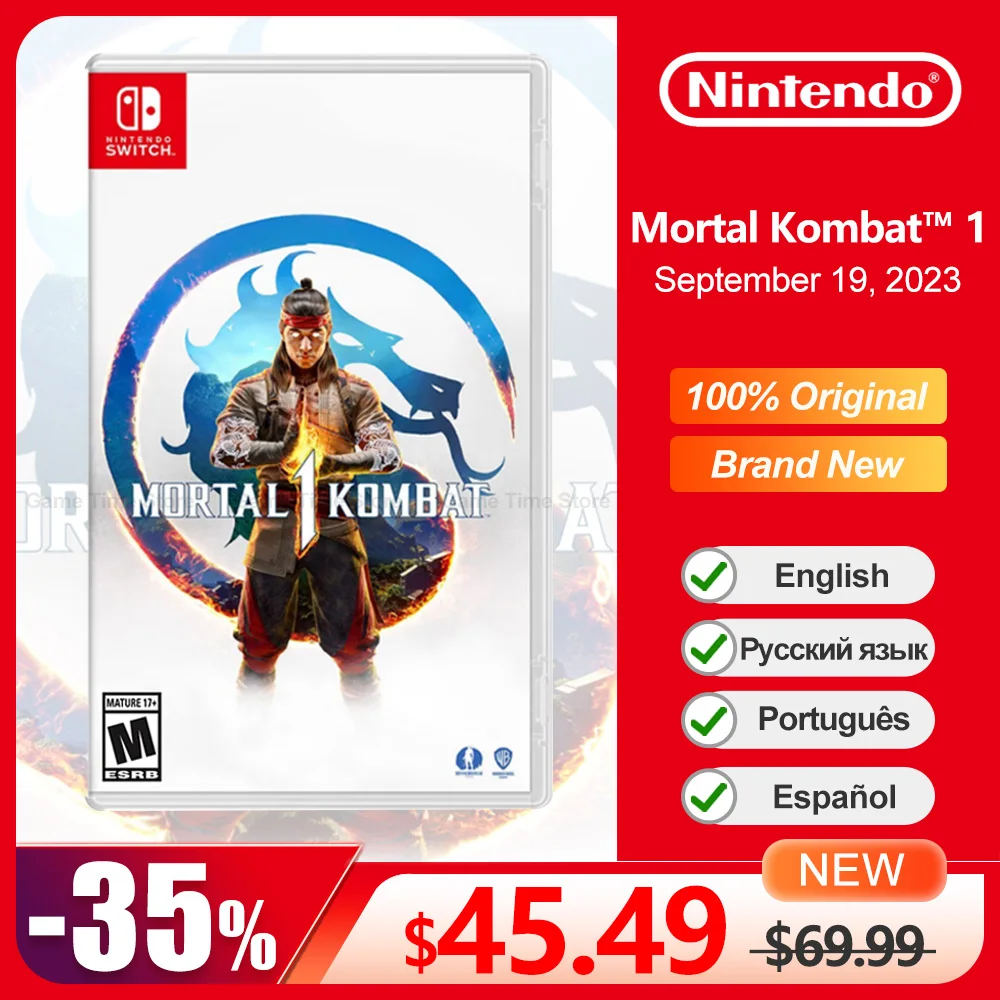 Mortal Kombat 1 Nintendo Switch Game Deals 100% Gioco Fisico Ufficiale Card Fighting Genere Per Switch Oled Lite Console Di Gioco