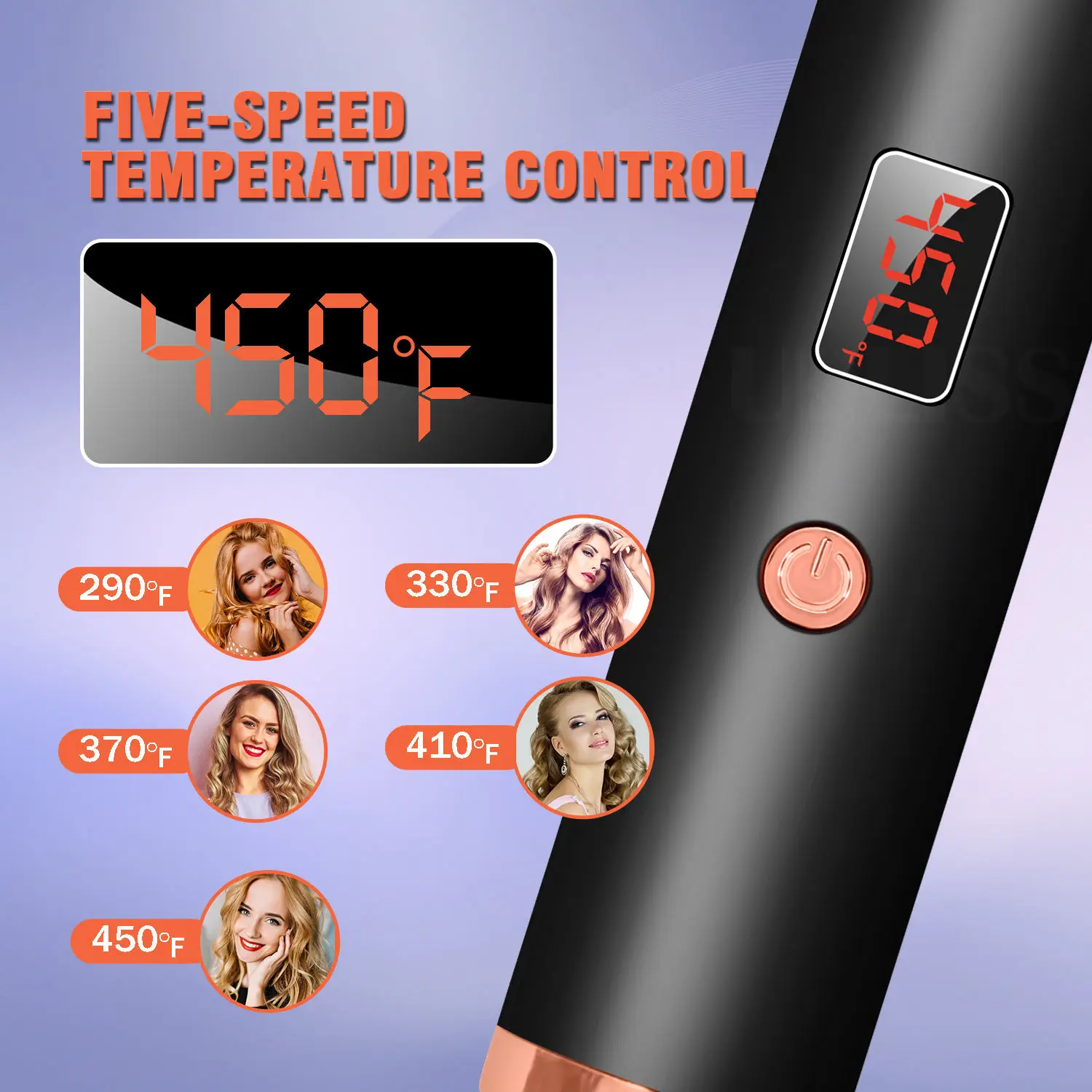 450F Thermal Brush Hot Comb Heated Hair Brush Hair Curler and Straightening with Negative Iron For Women Gift